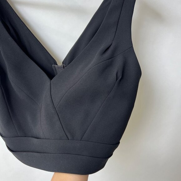 ❤️ Noir by Sachin & Babi Plunge neck crop top, Black, Size XS - Picture 4 of 7